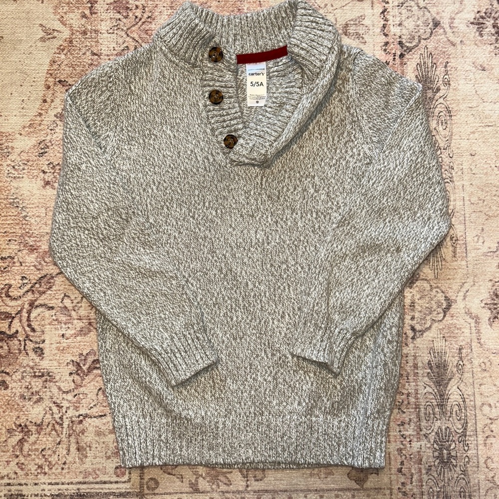 Carter's Gray Turtleneck Sweater